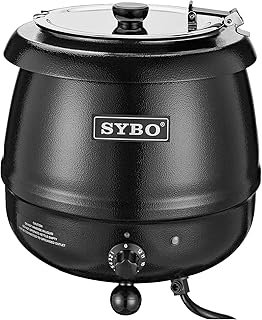 SYBO SB-6000 Commercial Grade Soup Kettle with Hinged Lid and Detachable...
