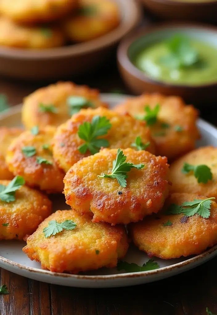25 Authentic Indian Wedding Food to Spice Up Your Celebration - 18. Kothimbir Vadi: Coriander Fritters