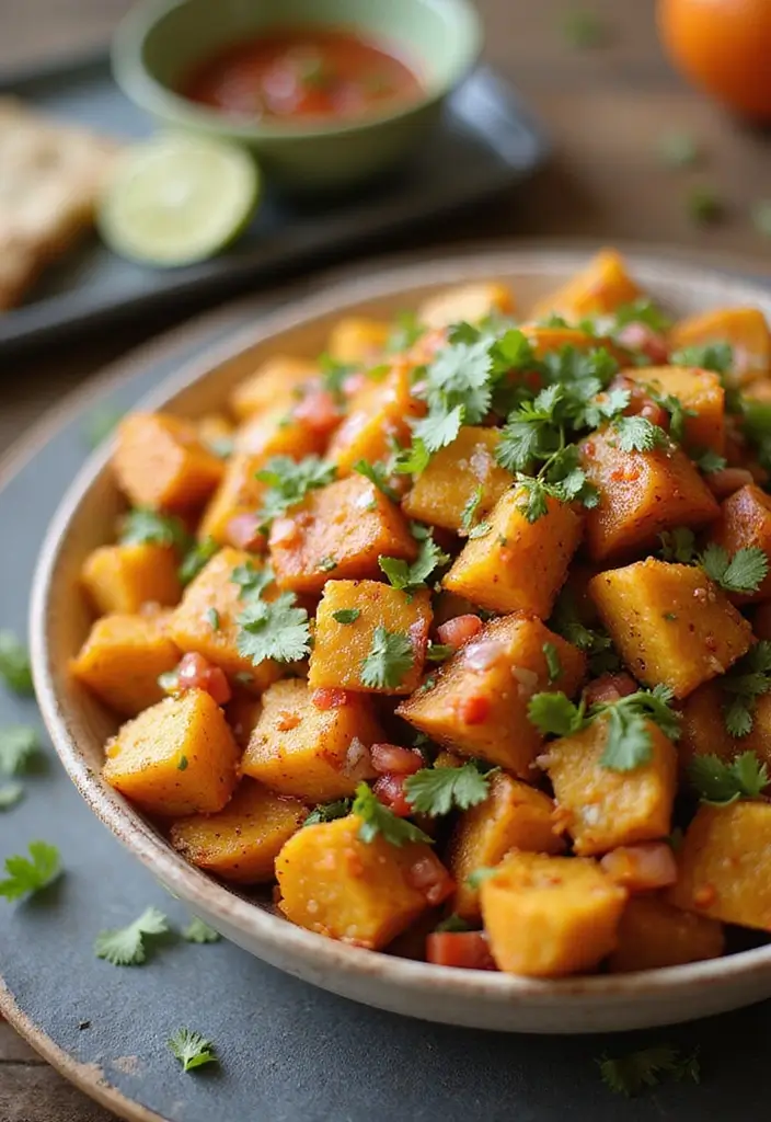 25 Authentic Indian Wedding Food to Spice Up Your Celebration - 20. Aloo Chaat: Spiced Potato Salad