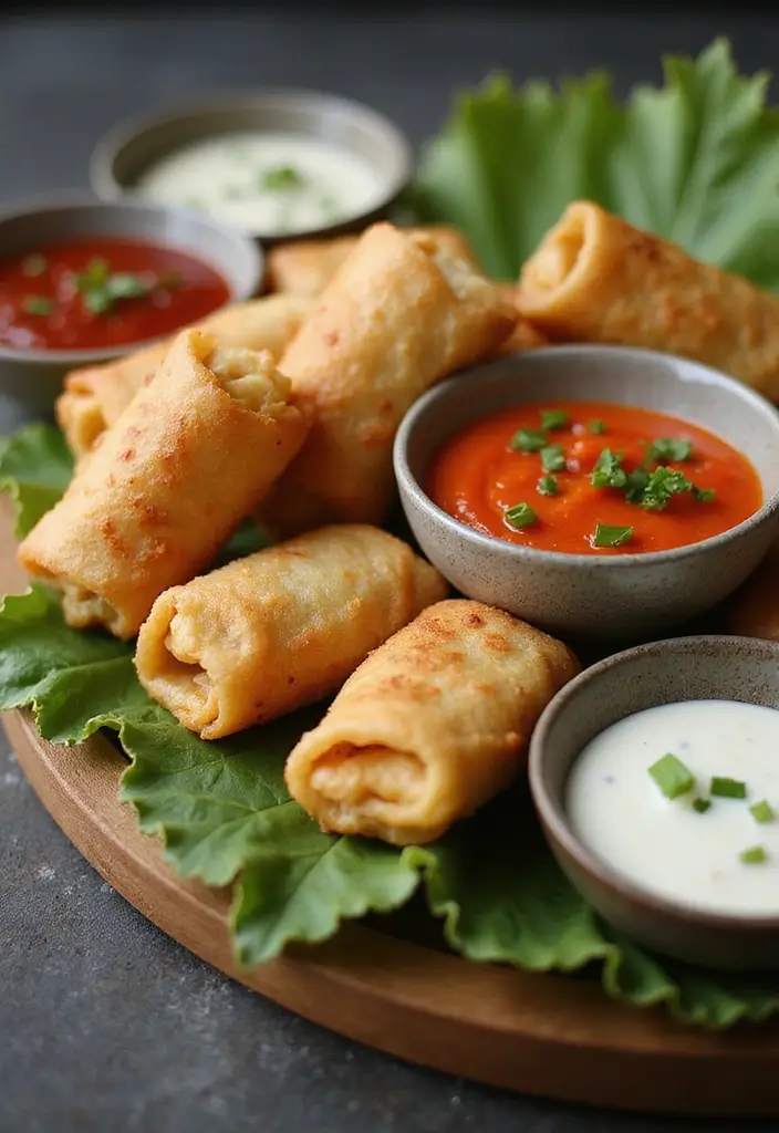 25 Authentic Indian Wedding Food to Spice Up Your Celebration - 23. Spring Rolls: Fusion Snack