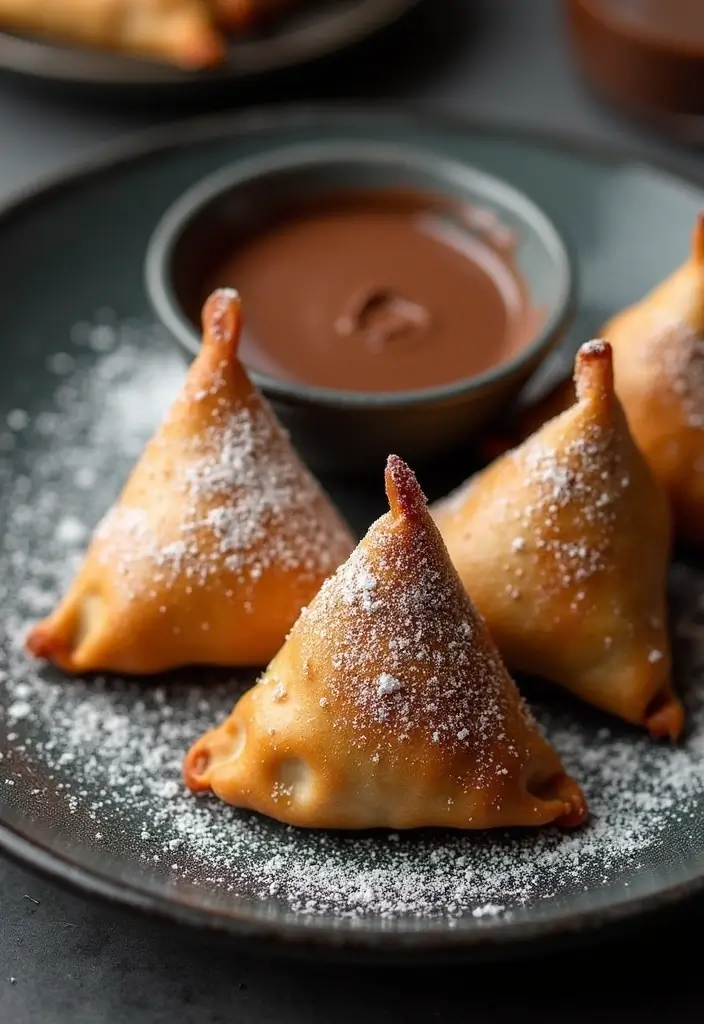 25 Authentic Indian Wedding Food to Spice Up Your Celebration - 24. Chocolate Samosa: Unique Dessert