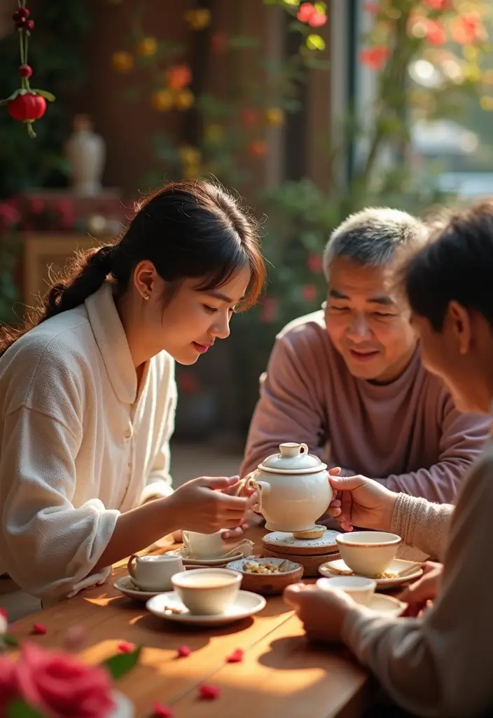 25 Beautiful Chinese Wedding Photos and Traditions to Inspire - 3. Tea Ceremony: A Touch of Tradition