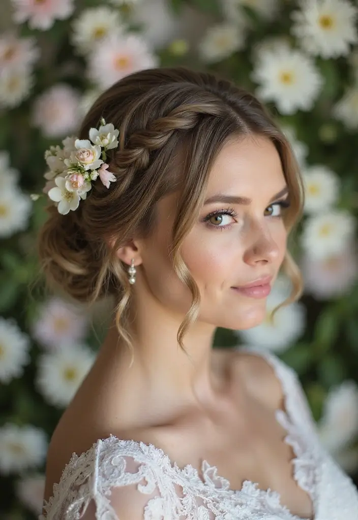 25 Chic Bob Wedding Hairstyles Perfect for Modern Brides - 10. Braided Bob