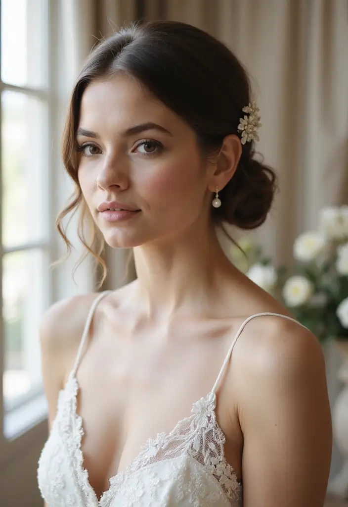 25 Chic Bob Wedding Hairstyles Perfect for Modern Brides - 14. Polished Lob