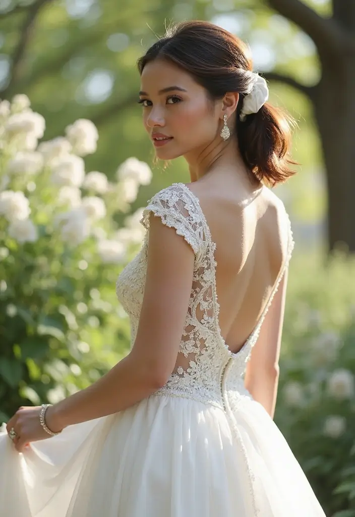 25 Chic Bob Wedding Hairstyles Perfect for Modern Brides - 19. High Ponytail Bob