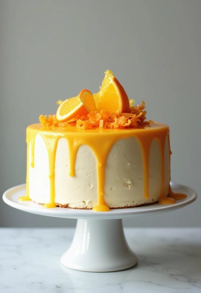 25 Delicious 1st Wedding Anniversary Cake Recipes to Try - 13. Orange Chiffon Cake