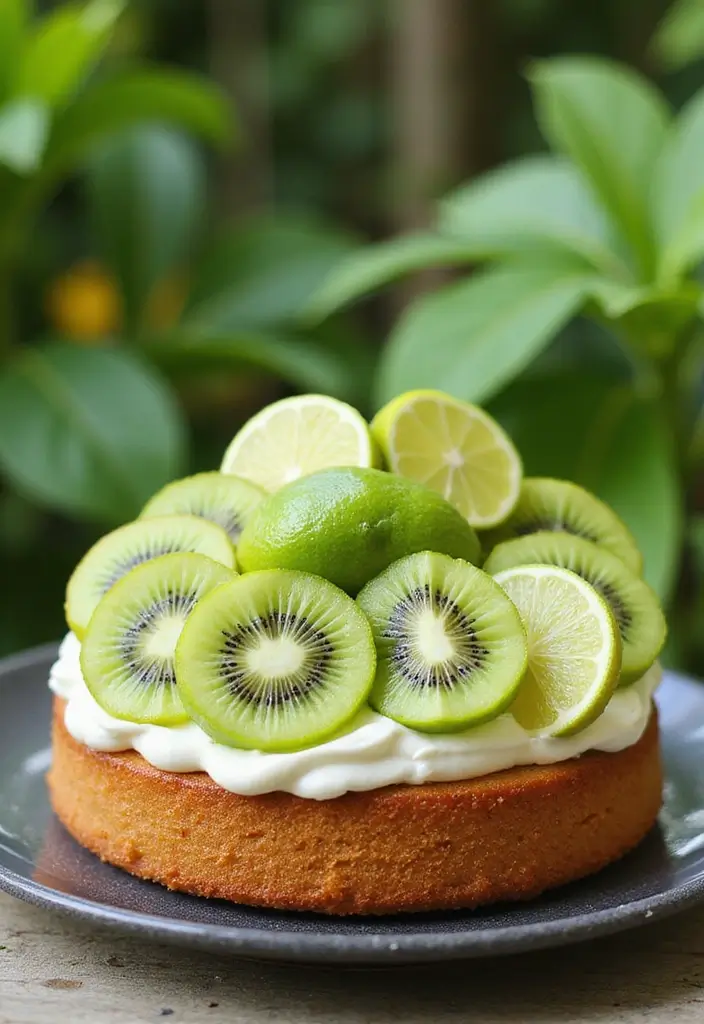 25 Delicious 1st Wedding Anniversary Cake Recipes to Try - 21. Kiwi Lime Cake