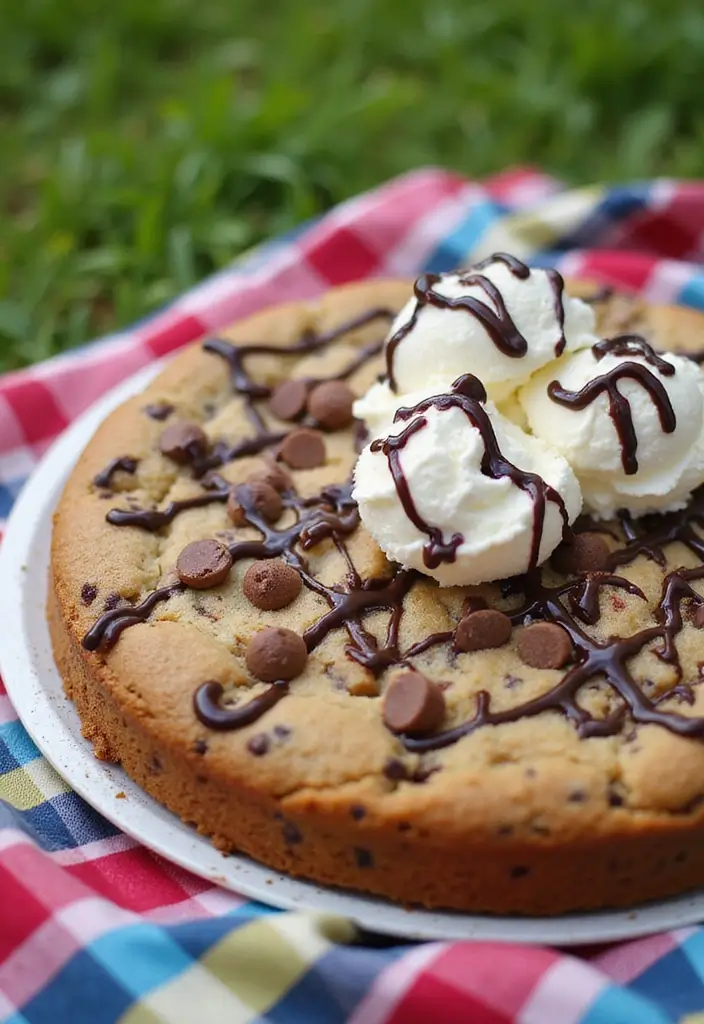 25 Delicious 1st Wedding Anniversary Cake Recipes to Try - 7. Chocolate Chip Cookie Cake