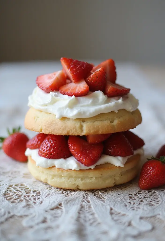 25 Delicious 1st Wedding Anniversary Cake Recipes to Try - 8. Strawberry Shortcake