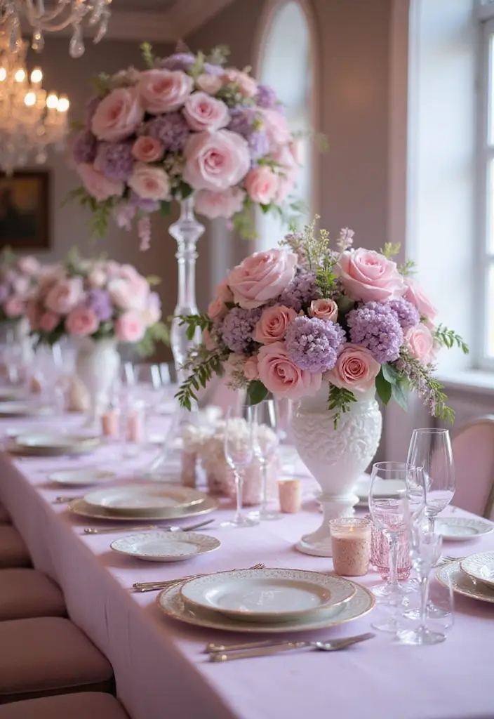 25 Elegant Blush Wedding Colors to Create a Romantic Atmosphere - 10. Blush and Lilac: Enchanting Shades