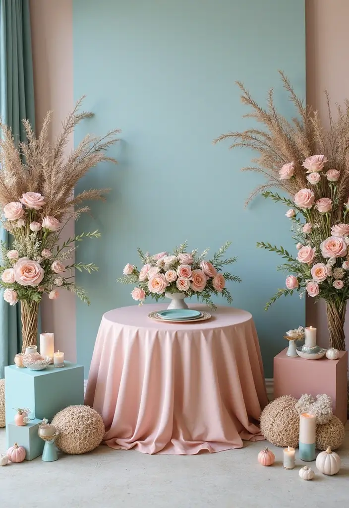 25 Elegant Blush Wedding Colors to Create a Romantic Atmosphere - 12. Blush and Teal: Bold and Beautiful
