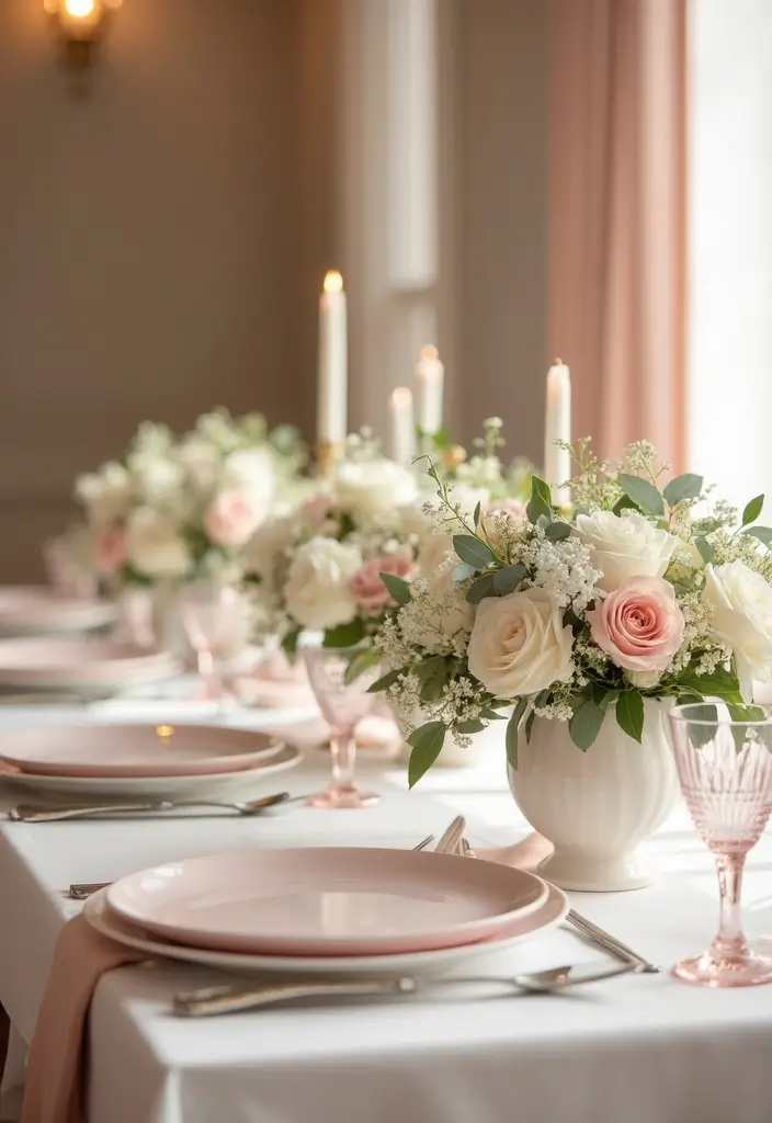 25 Elegant Blush Wedding Colors to Create a Romantic Atmosphere - 17. Blush and Cream: Soft Sophistication