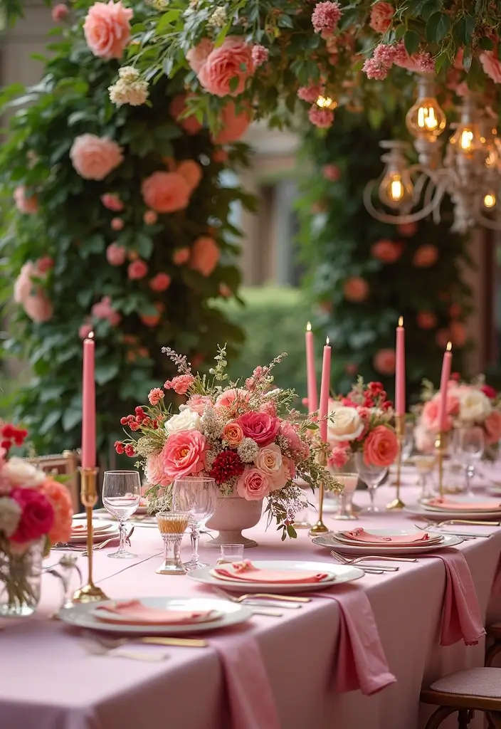 25 Elegant Blush Wedding Colors to Create a Romantic Atmosphere - 19. Blush and Berry: Sweet and Juicy