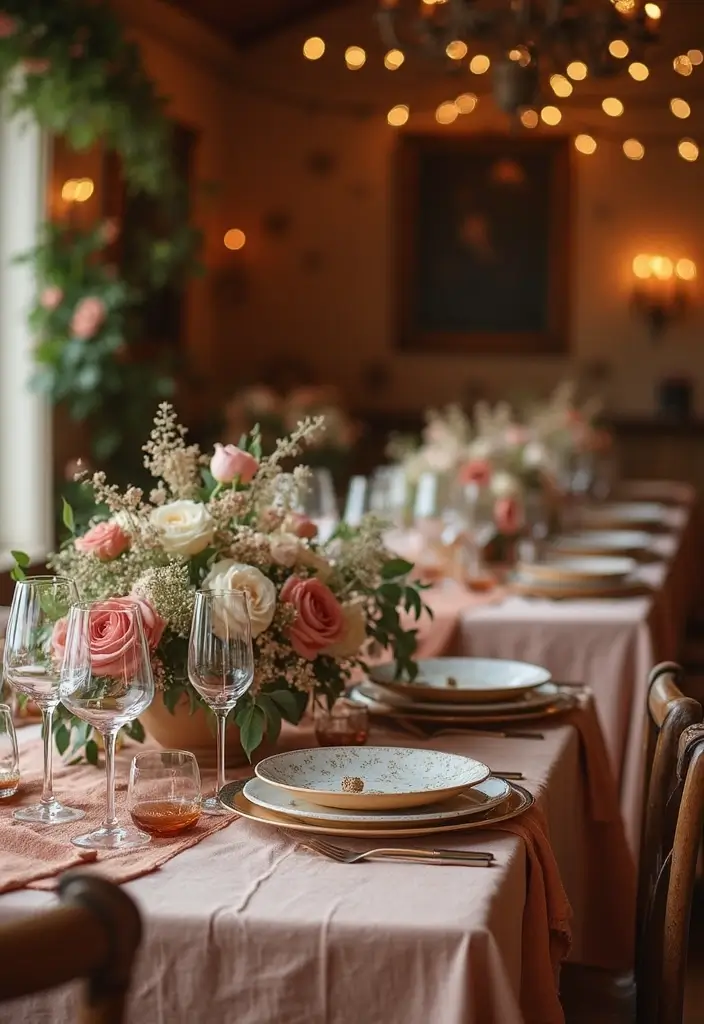 25 Elegant Blush Wedding Colors to Create a Romantic Atmosphere - 25. Blush and Rustic Brown: Earthy Elegance