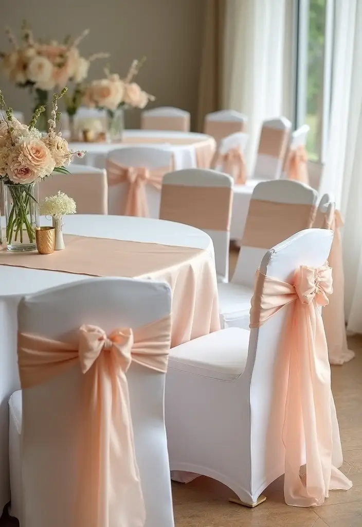 25 Soft Blush and Champagne Wedding Colors for Romantic Vibes - 18. Blush and Champagne Decor Elements
