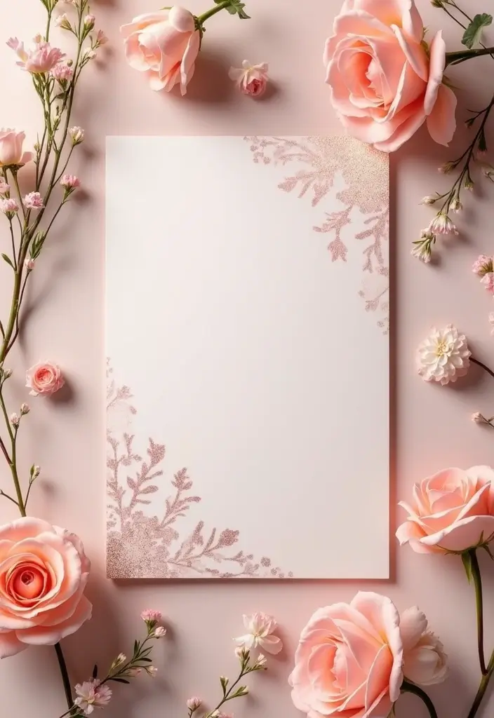 25 Soft Blush and Champagne Wedding Colors for Romantic Vibes - 4. Romantic Invitations