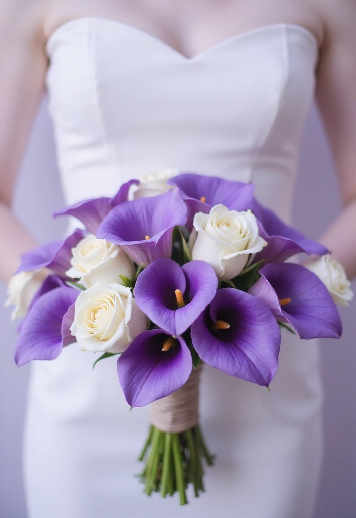 25 Stunning Purple Wedding Inspiration for a Regal Touch - 1. Lavender Bridal Bouquet