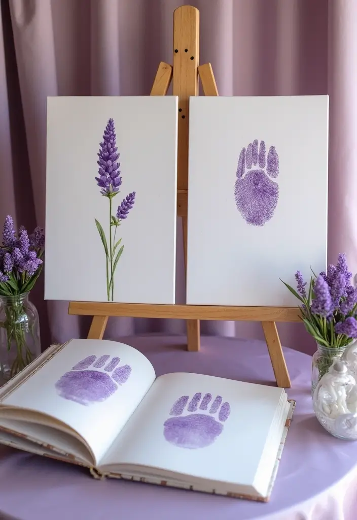 25 Stunning Purple Wedding Inspiration for a Regal Touch - 9. Purple Guestbook Ideas