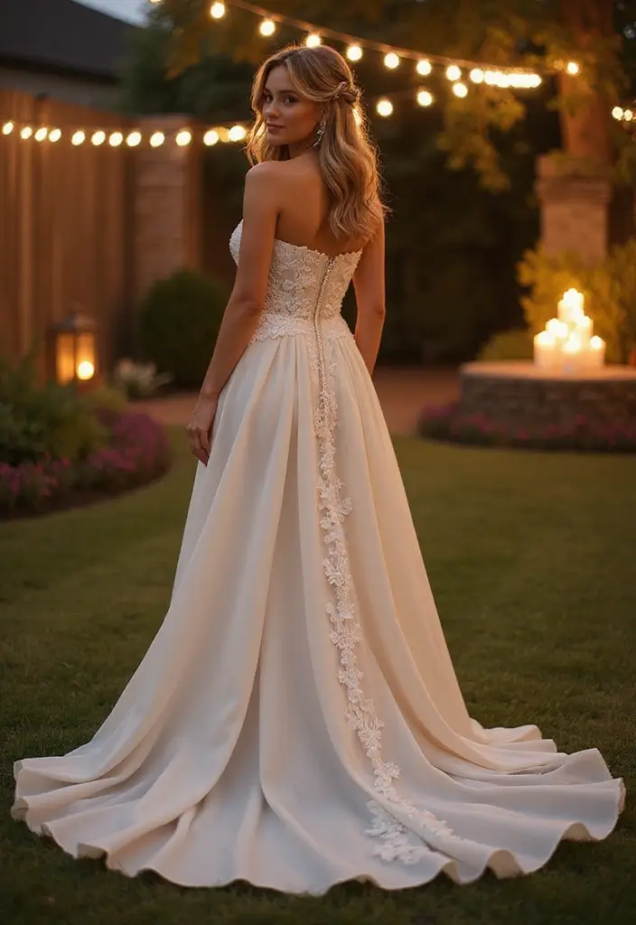 25 Stunning Strapless Wedding Dress Hairstyles to Complement Your Look - 10. Twisted Half-Up Style