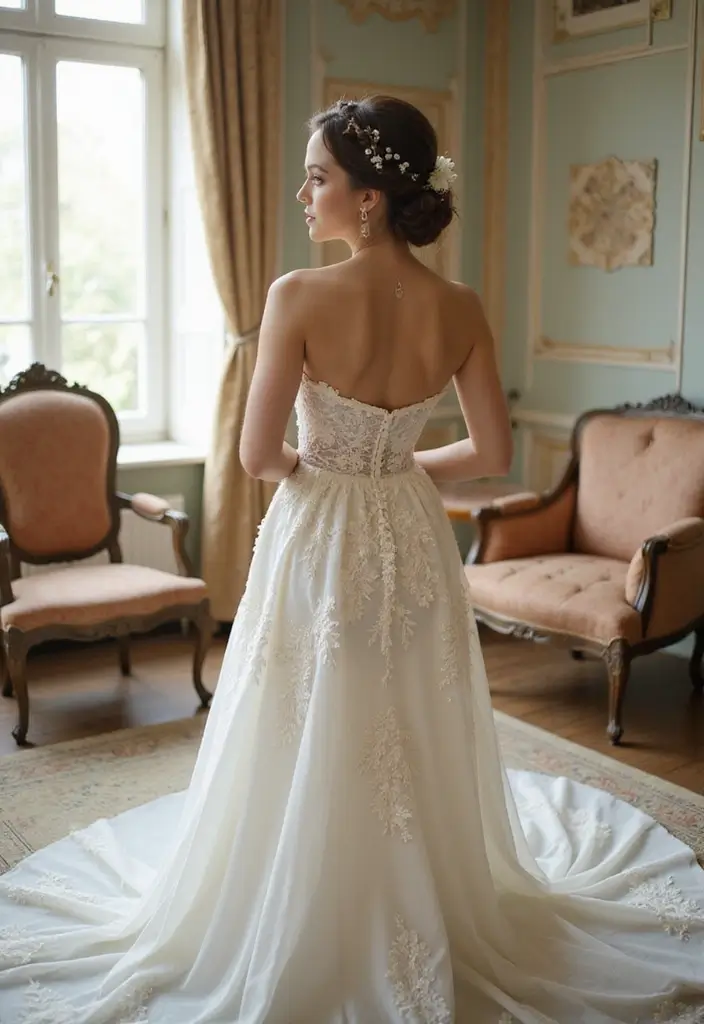 25 Stunning Strapless Wedding Dress Hairstyles to Complement Your Look - 6. Braided Updo