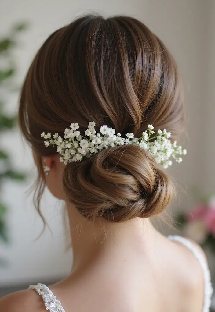 26 Beautiful 4C Wedding Hairstyles to Celebrate Your Natural Curls - 1. Elegant Low Bun