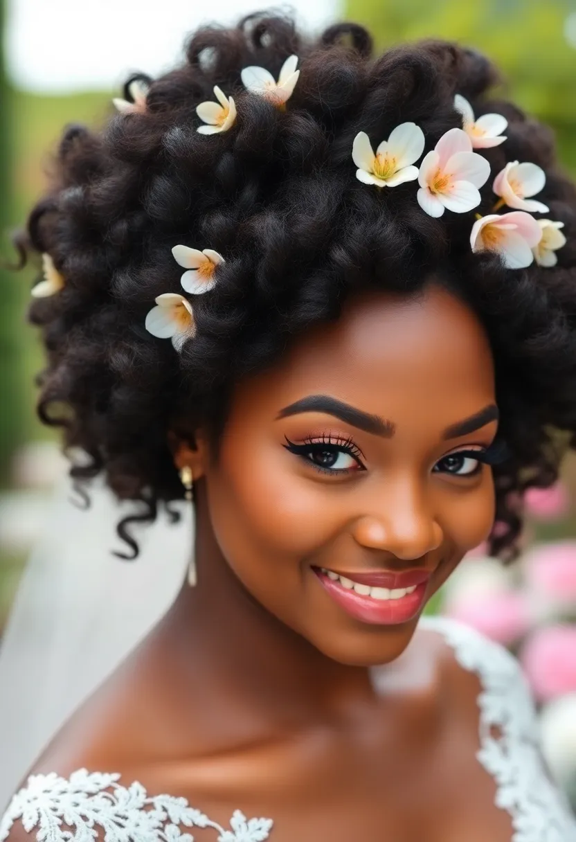 26 Beautiful 4C Wedding Hairstyles to Celebrate Your Natural Curls - 10. Bold Afro Crown
