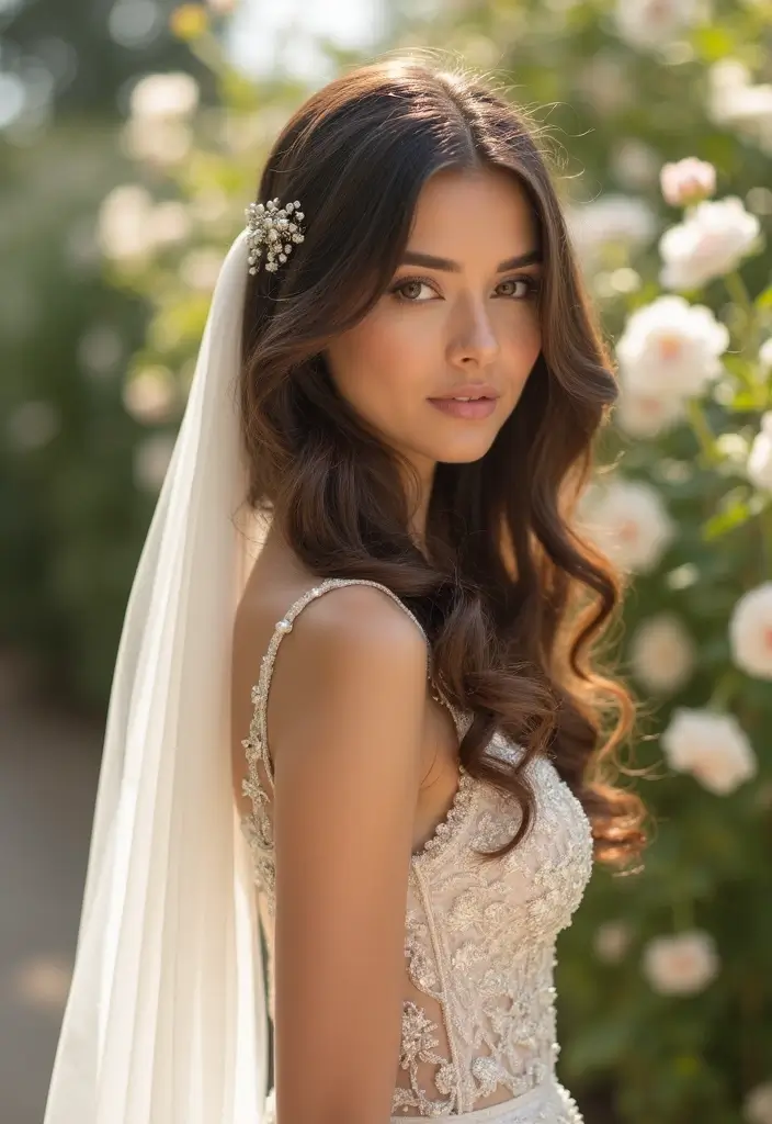 26 Beautiful 4C Wedding Hairstyles to Celebrate Your Natural Curls - 14. Side Swept Curls