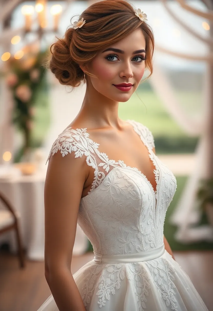 26 Beautiful 4C Wedding Hairstyles to Celebrate Your Natural Curls - 15. Vintage Bun with a Twist