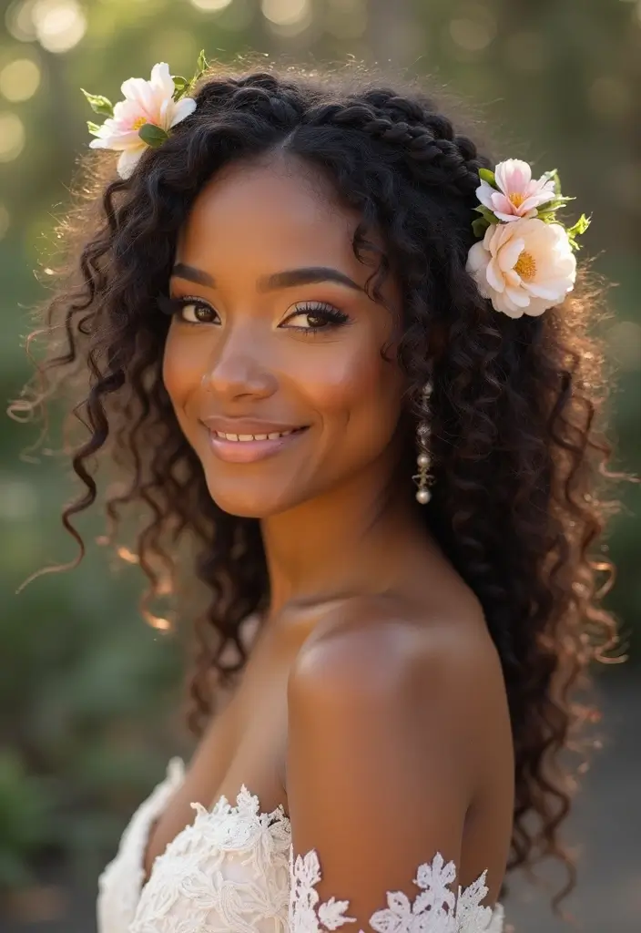 26 Beautiful 4C Wedding Hairstyles to Celebrate Your Natural Curls - 3. Chic Braided Crown