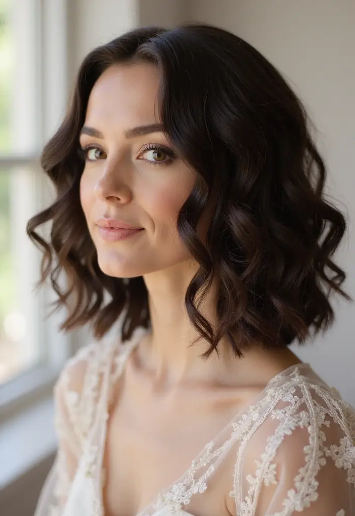 26 Beautiful 4C Wedding Hairstyles to Celebrate Your Natural Curls - 9. Layered Bob with Curls