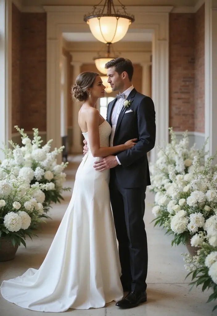26 Beautiful City Hall Wedding Photos for Intimate Ceremonies - 1. Classic Elegance