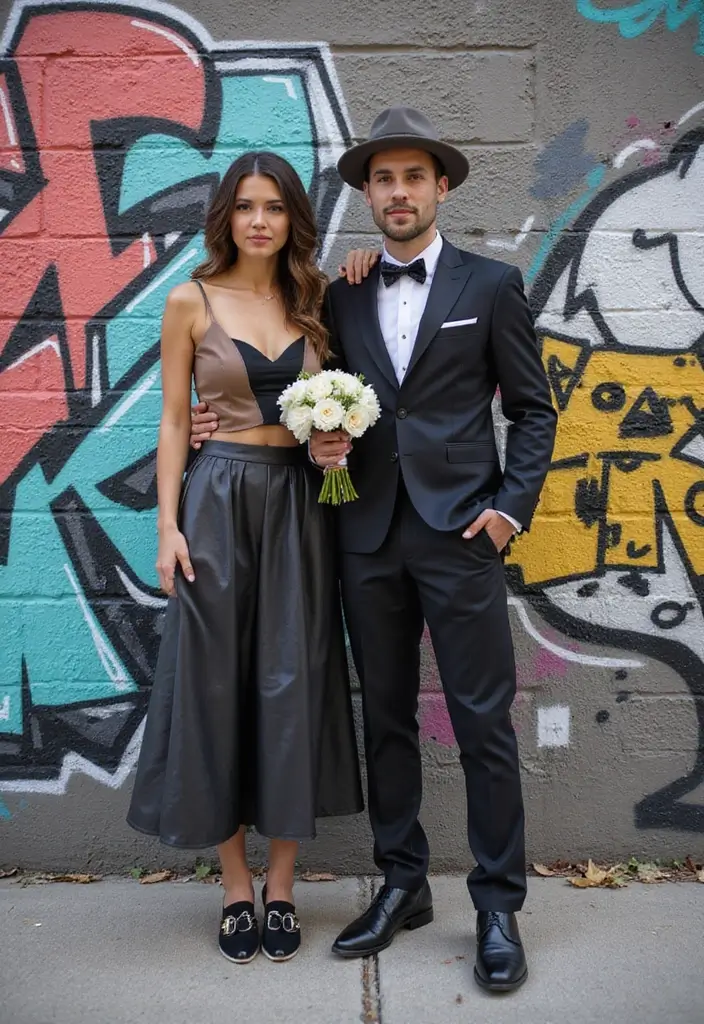 26 Beautiful City Hall Wedding Photos for Intimate Ceremonies - 2. Urban Chic