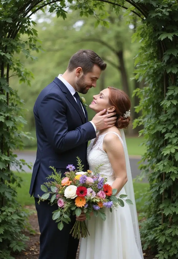 26 Beautiful City Hall Wedding Photos for Intimate Ceremonies - 4. Nature Lovers' Escape