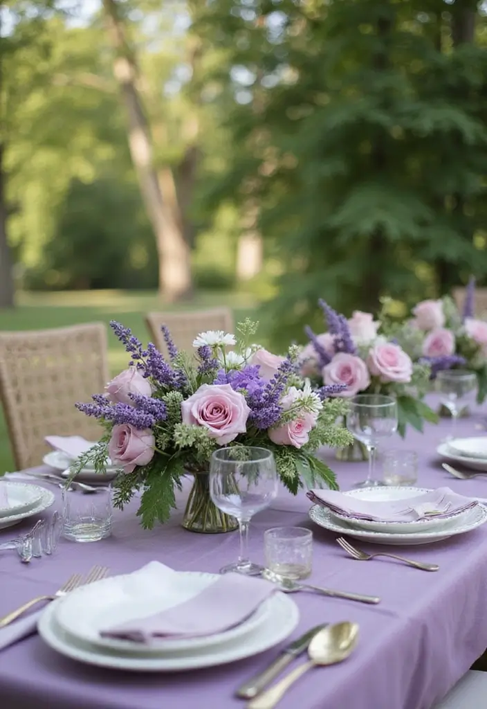 26 Bold Cabernet Wedding Colors for a Luxurious Touch - 10. Cabernet and Soft Lavender