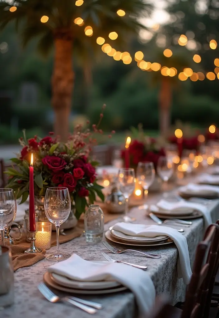 26 Bold Cabernet Wedding Colors for a Luxurious Touch - 21. Cabernet and Silver