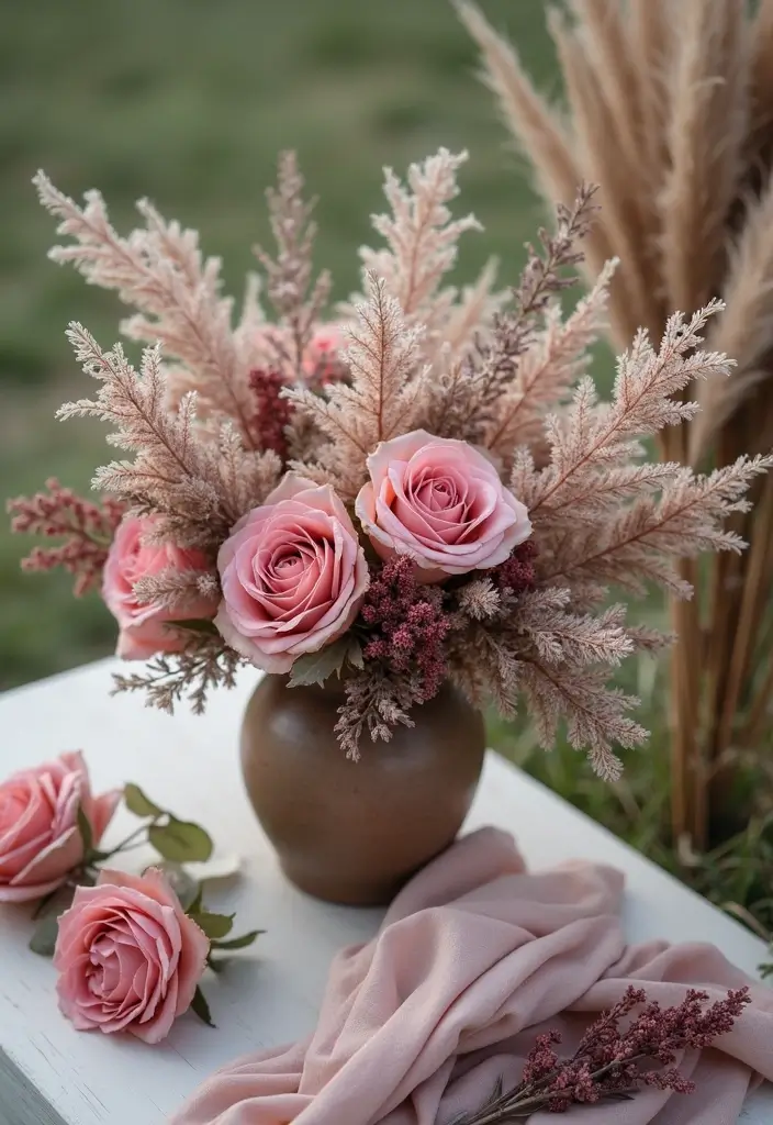 26 Bold Cabernet Wedding Colors for a Luxurious Touch - 23. Cabernet and Frosted Pink