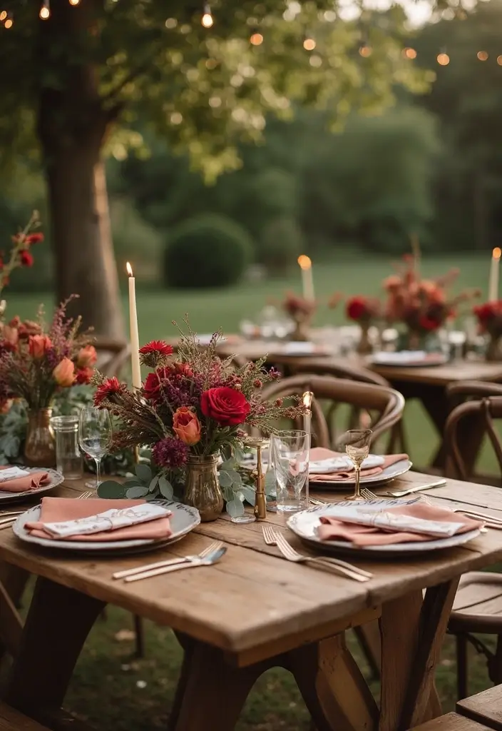 26 Bold Cabernet Wedding Colors for a Luxurious Touch - 9. Cabernet and Sepia Brown