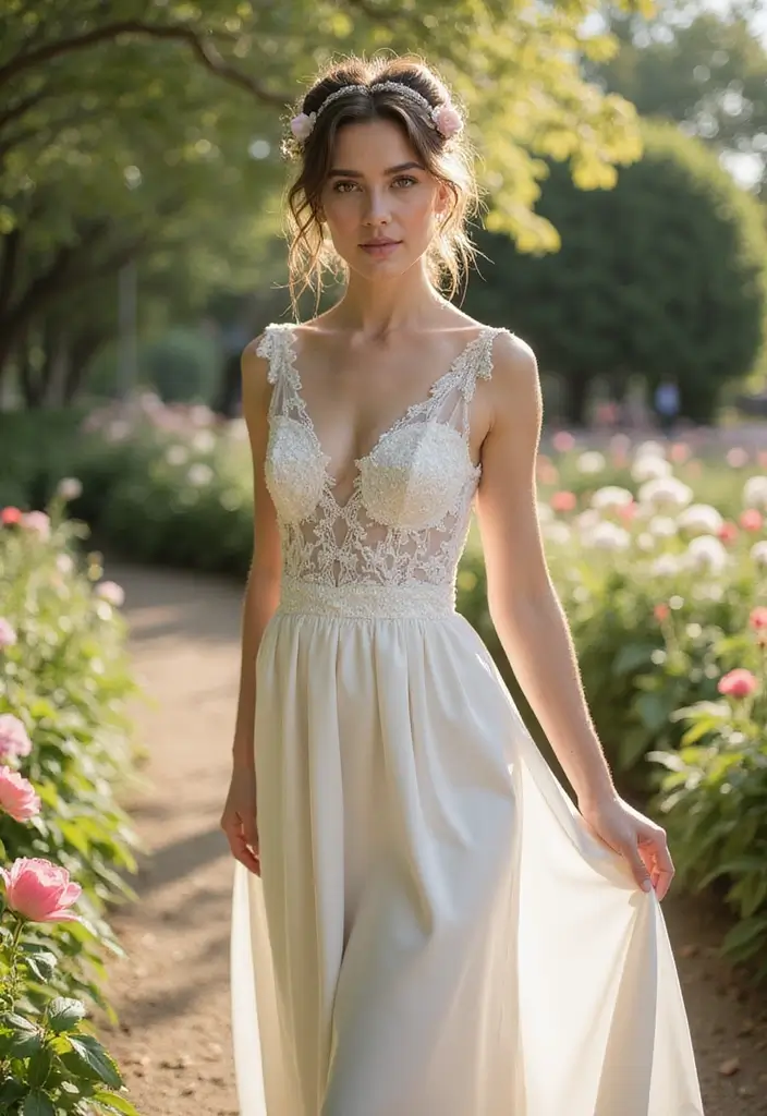 26 Classic Bun Hairstyles for Wedding Days That Last - 14. Loose Romantic Bun