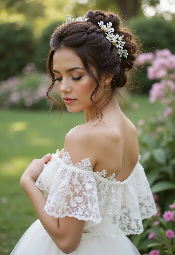 26 Classic Bun Hairstyles for Wedding Days That Last - 25. Whimsical Twisted Bun