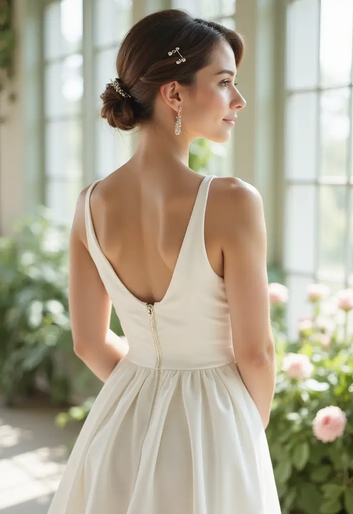 26 Classic Bun Hairstyles for Wedding Days That Last - 7. Simple Knot Bun