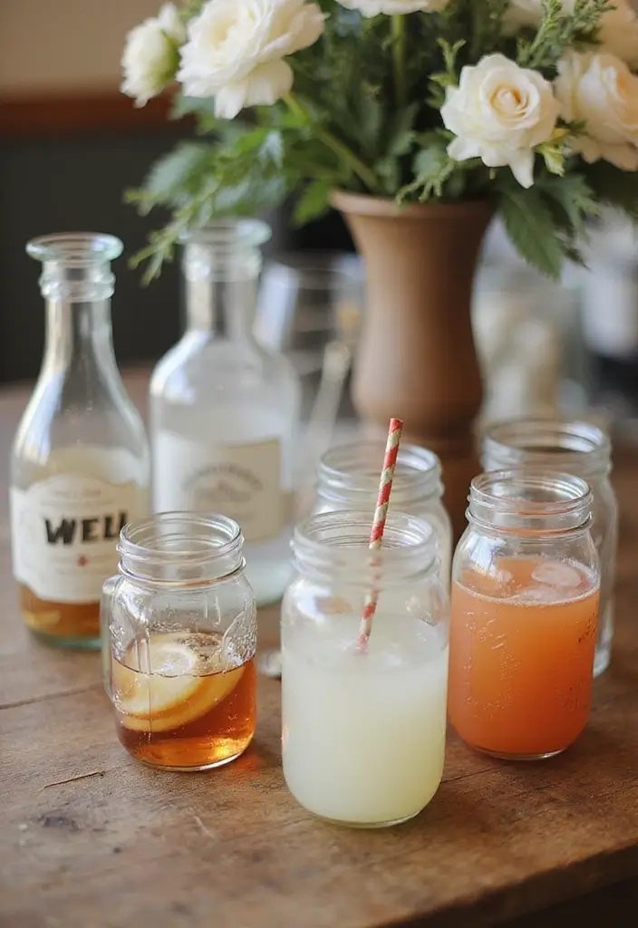 26 Creative Bar Menu Wedding Ideas to Impress Your Guests - 11. Themed Drinkware