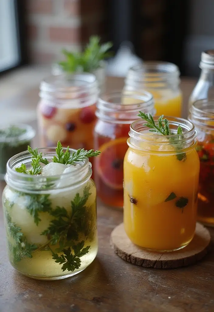 26 Creative Bar Menu Wedding Ideas to Impress Your Guests - 6. Infused Spirits