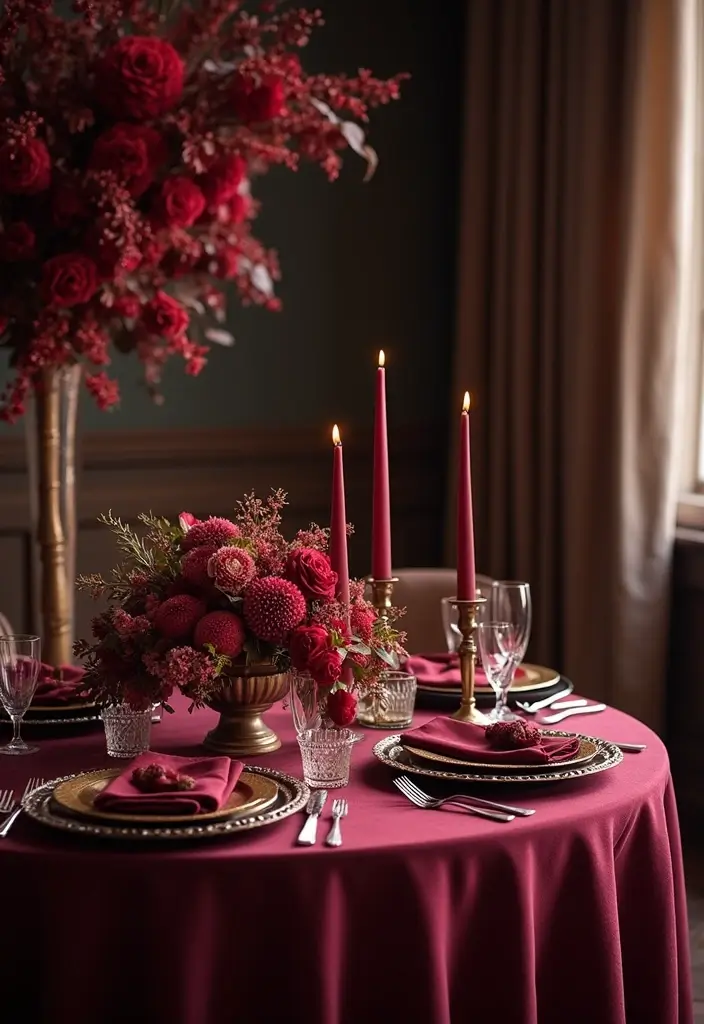 26 Elegant 2025 Wedding Colors for a Stylish Celebration - 5. Rich Burgundy
