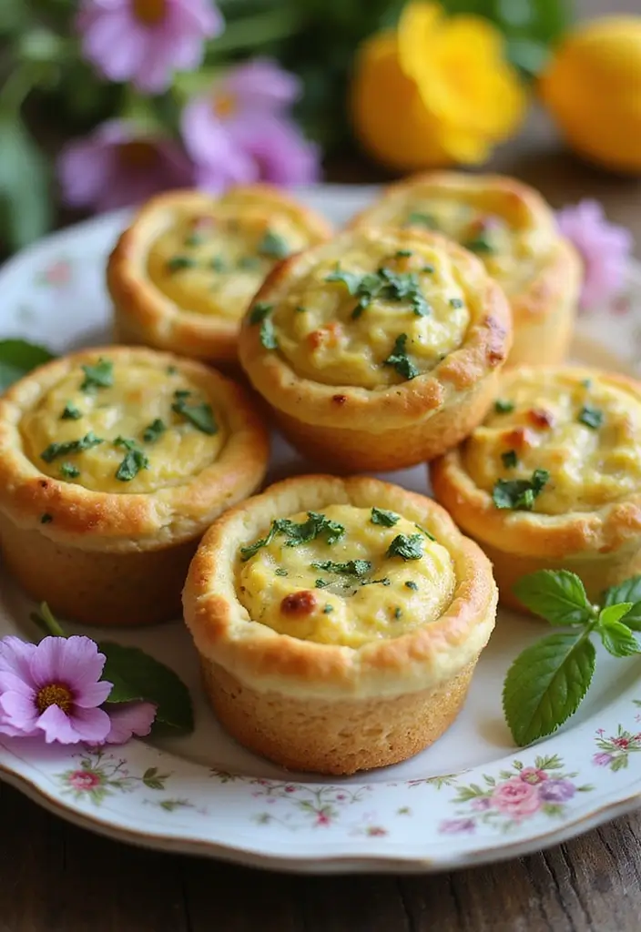 26 Elegant Wedding Buffet Food Options for Easy Dining - 1. Mini Vegan Quiches