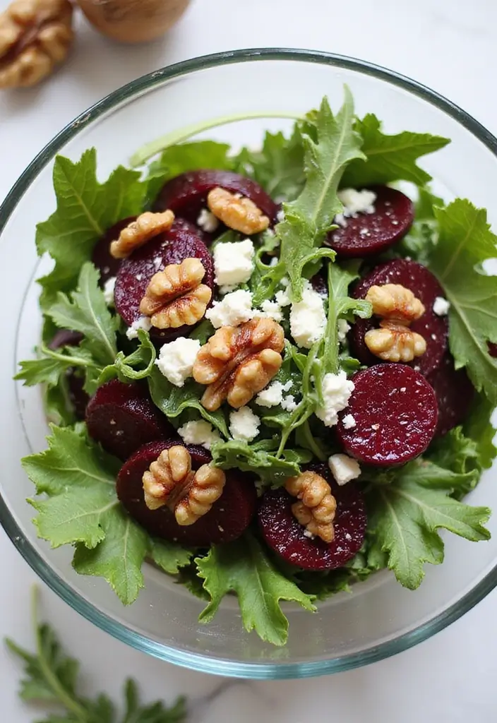 26 Elegant Wedding Buffet Food Options for Easy Dining - 11. Roasted Beet and Walnut Salad