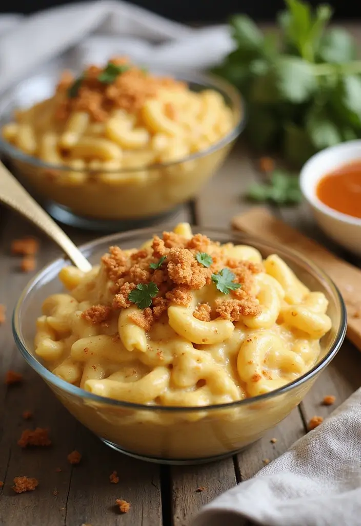 26 Elegant Wedding Buffet Food Options for Easy Dining - 16. Gourmet Vegan Mac and Cheese
