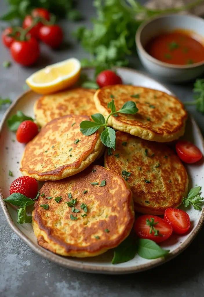 26 Elegant Wedding Buffet Food Options for Easy Dining - 19. Savory Vegan Pancakes