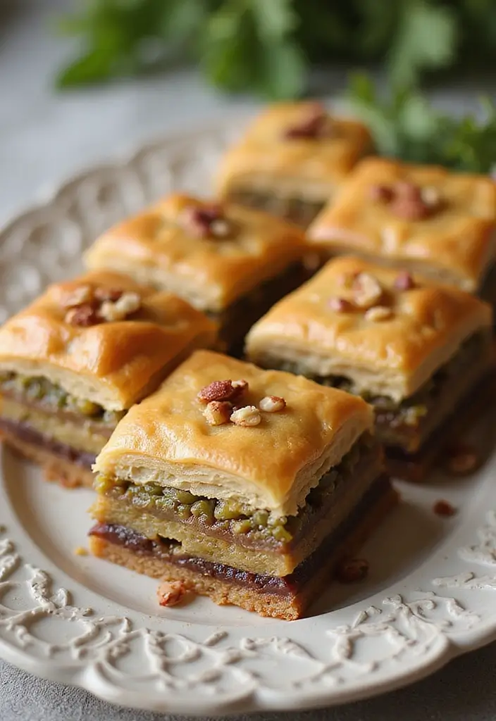 26 Elegant Wedding Buffet Food Options for Easy Dining - 21. Vegan Baklava