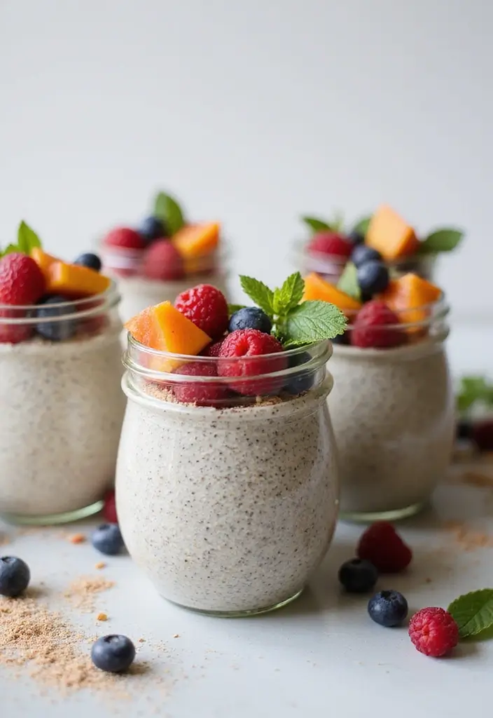 26 Elegant Wedding Buffet Food Options for Easy Dining - 22. Chia Seed Pudding