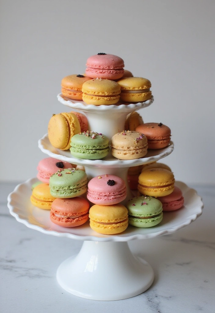 26 Elegant Wedding Buffet Food Options for Easy Dining - 23. Vegan Macarons